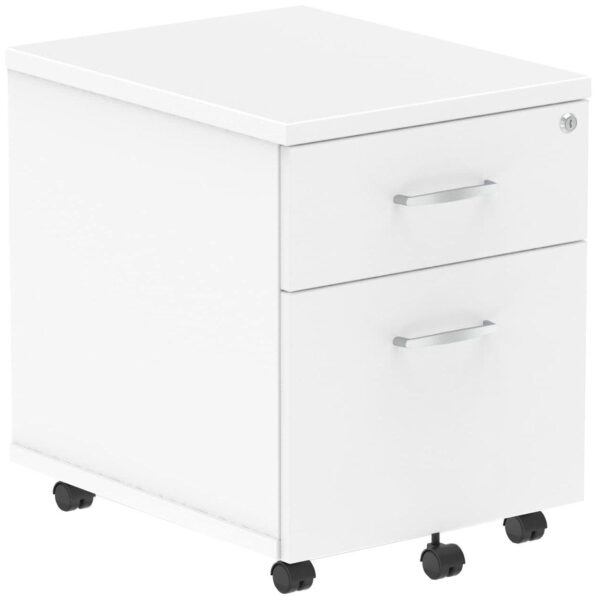 Flex Low Under Desk Mobile Wooden Office Drawer Pedestals