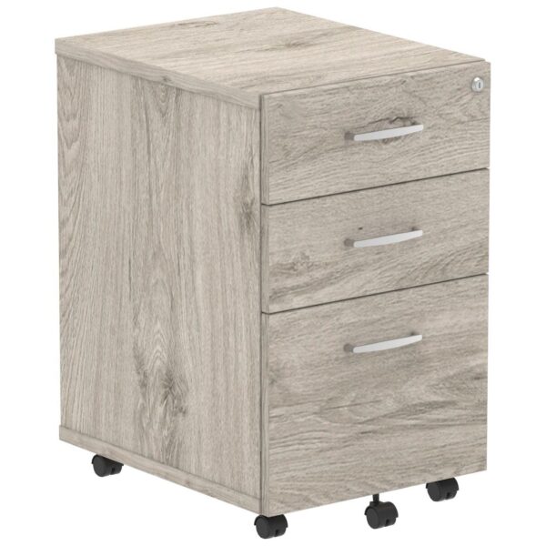 Flex Tall Under Desk Mobile Wooden Office Drawer Pedestals