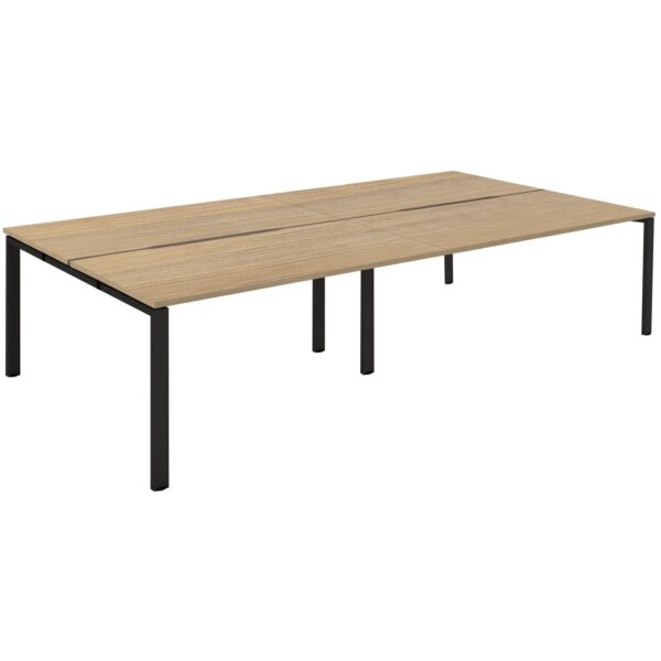 Axxiom 4 Person Rectangular Back to Back Bench Desks